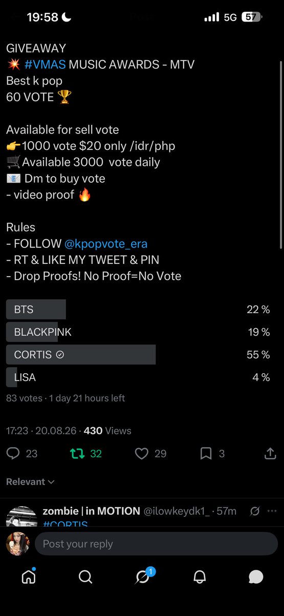shyeonova's tweet photo. @kpopvote_era #cortis https://t.co/HlG86XaDBF