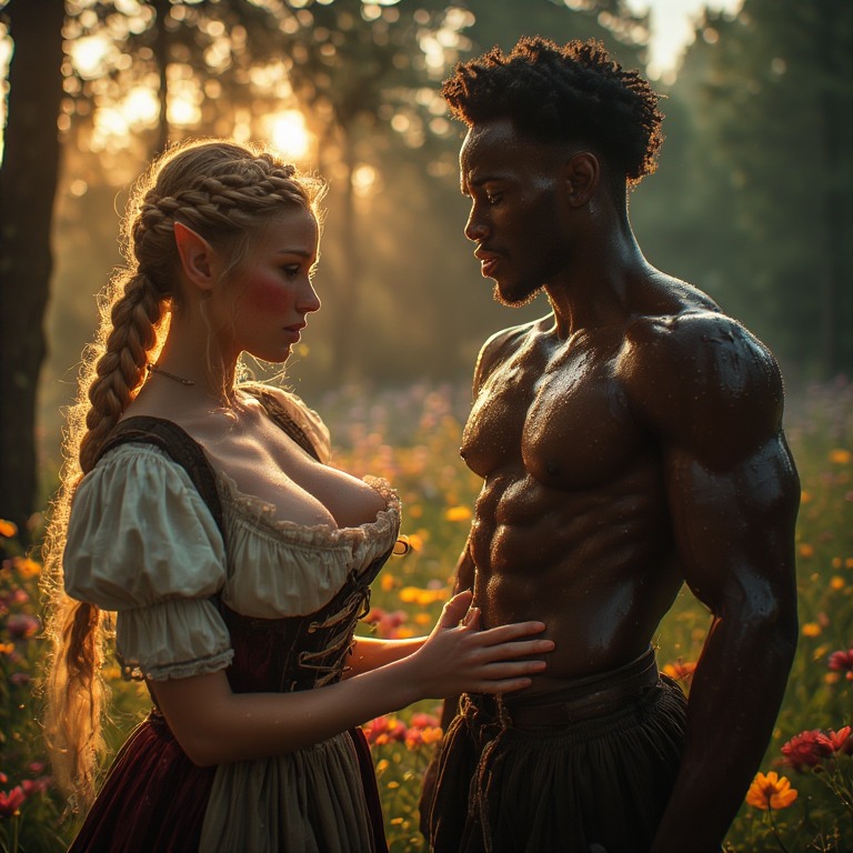 BlackXElf's tweet photo. An Elf Maiden Has A Taste For Dark Chocolate In This Interracial Erotic Fantasy Epic https://t.co/6iVFZvJrAg