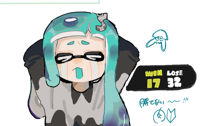 tsuna_sn's tweet photo. 絵チャの産物🦑 https://t.co/2LTyBN5V2D