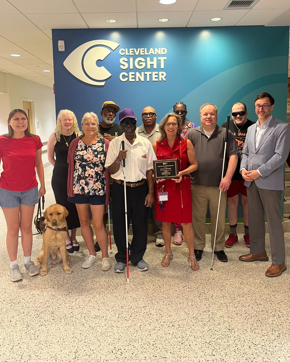 ClevelandSight's tweet photo. CSC received a 2026 Ability Transcends Challenges Award plaque from the Professional Baseball Athletic Trainers Society (@PBATS) for creating meaningful employment opportunities for individuals with disabilities. Thank you for this recognition! https://t.co/bTBU0Jj0kz