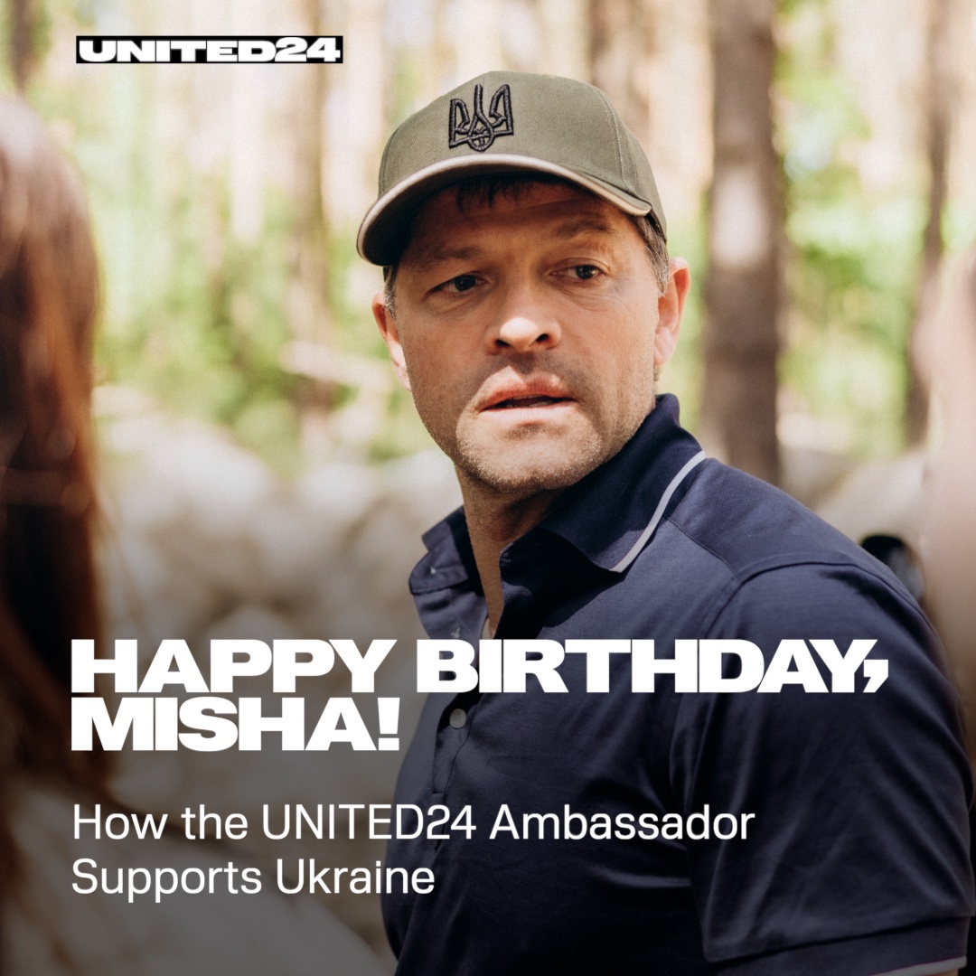 U24_gov_ua's tweet photo. “My role as ambassador is about being a storyteller.”

Happy birthday to actor, baker, candlestick maker, and UNITED24 ambassador, @mishacollins 🎂

Thank you for being a friend. For helping our people, visiting Ukraine, telling stories about it — the stories to remember🧵 https://t.co/nhpLGJF8GL