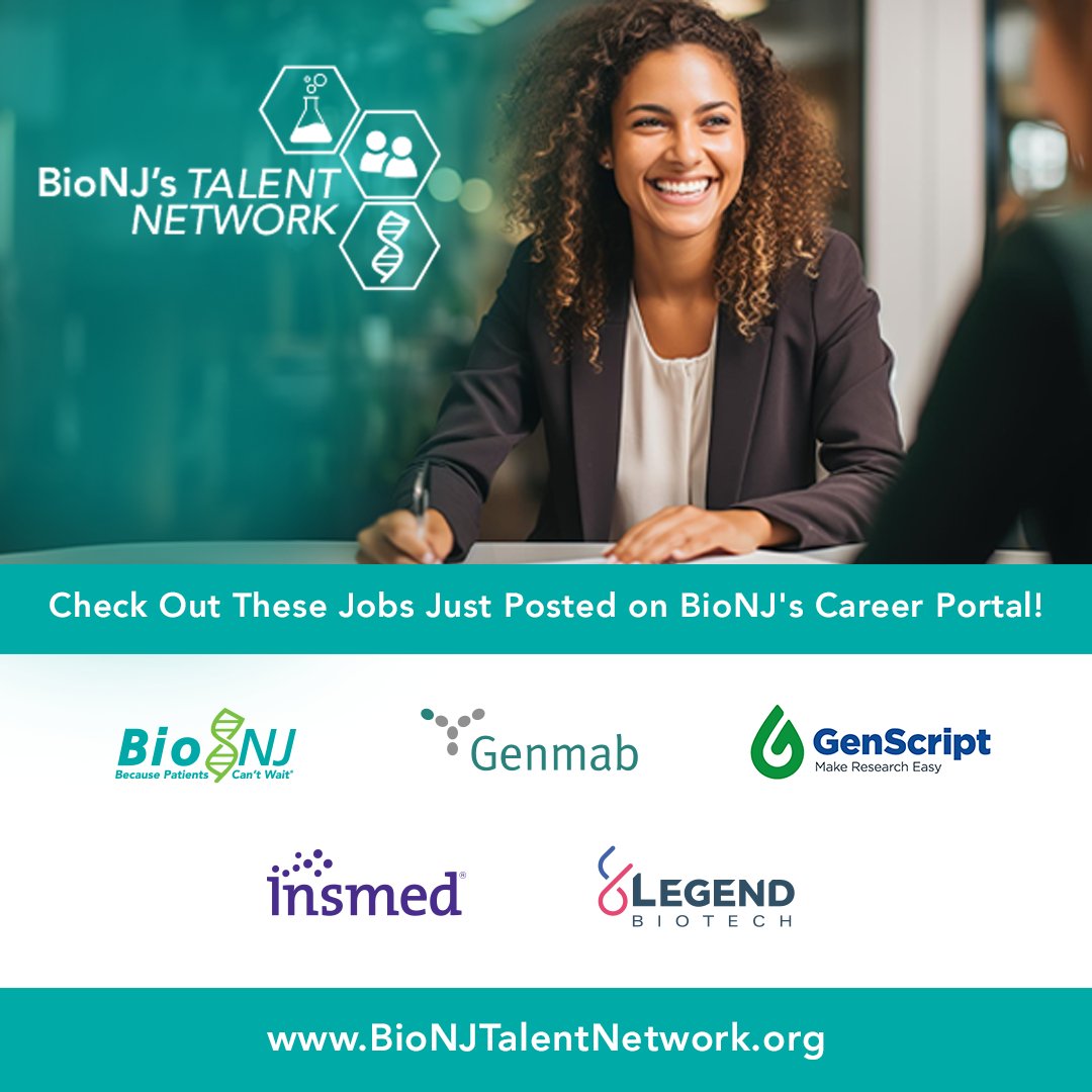 BioNJ_Org's tweet photo. Check Out These #Jobs Just Posted on #BioNJ's Career Portal! 
Apply: https://t.co/jaUMZbH23A

#hiring #applynow #njjobs  #hiring #career #resume #lifesciencejobs #lifesciencesrecruitment #jobalert https://t.co/4v6COV9Klz