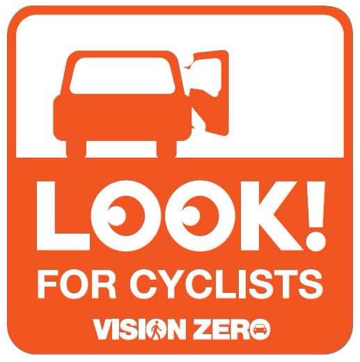 NYPD72Pct's tweet photo. Use caution when opening car doors.  You must wait for all traffic to pass before you open the door.  Be vigilant of motor vehicles and bicycles on the roadway, especially when you park near a marked bicycle lane.  Always check your blind spots! https://t.co/nTPWnfU179