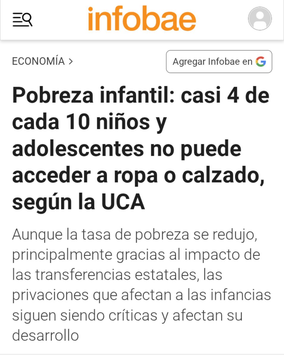 detodaspartes_'s tweet photo. @somoscorta Por qué no se ocupa de los niños que ya nacieron y son más pobres debido a sus medidas económicas? O una vez que nacen ya no importan esos niños???🙃
#JuicioPolíticoAMilei https://t.co/KSsnSUMfe0