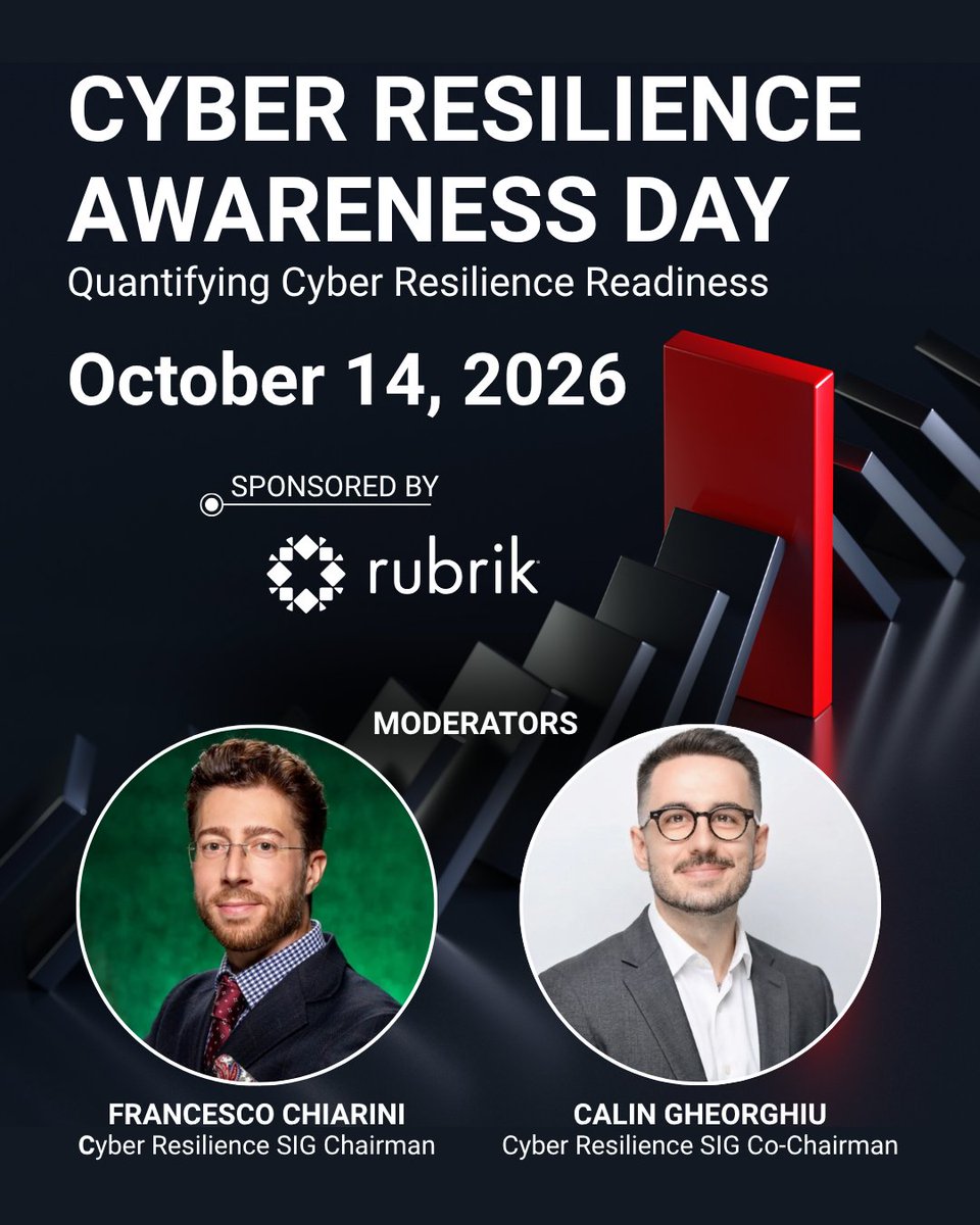 ISSAINTL's tweet photo. Cyber resilience starts with YOU! Take our 2-min survey to assess your cyber readiness and help shape Cyber Resilience Awareness Day!

👉 Survey: https://t.co/ZvSnkkQCLU
️👉 Pre-register for Cyber Resilience Awareness Day: https://t.co/22iVSL1OK9

#CyberResilience #CyberSecurity https://t.co/TeikEC5svB