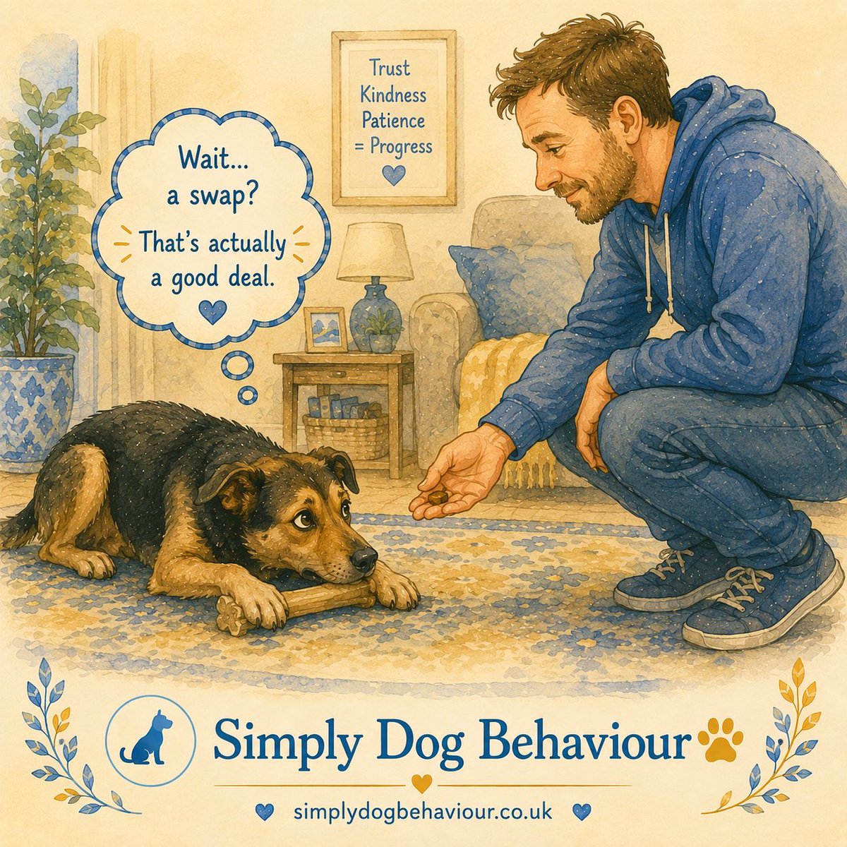 SimplyDogBhvr's tweet photo. If your dog growls when you take things โ don't punish it. The growl is the last warning before a snap. Suppress it and you remove the warning, not the problem. Watch more ๐
https://t.co/wT4lxuWxpq
#ResourceGuarding #DogBehaviour #SimplydogBehaviour https://t.co/6Dyf7rDqIg
