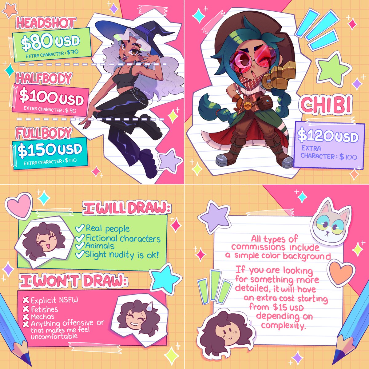 elenamics's tweet photo. ✨Commissions OPEN!✨✏️ https://t.co/0tS5kkmk0S