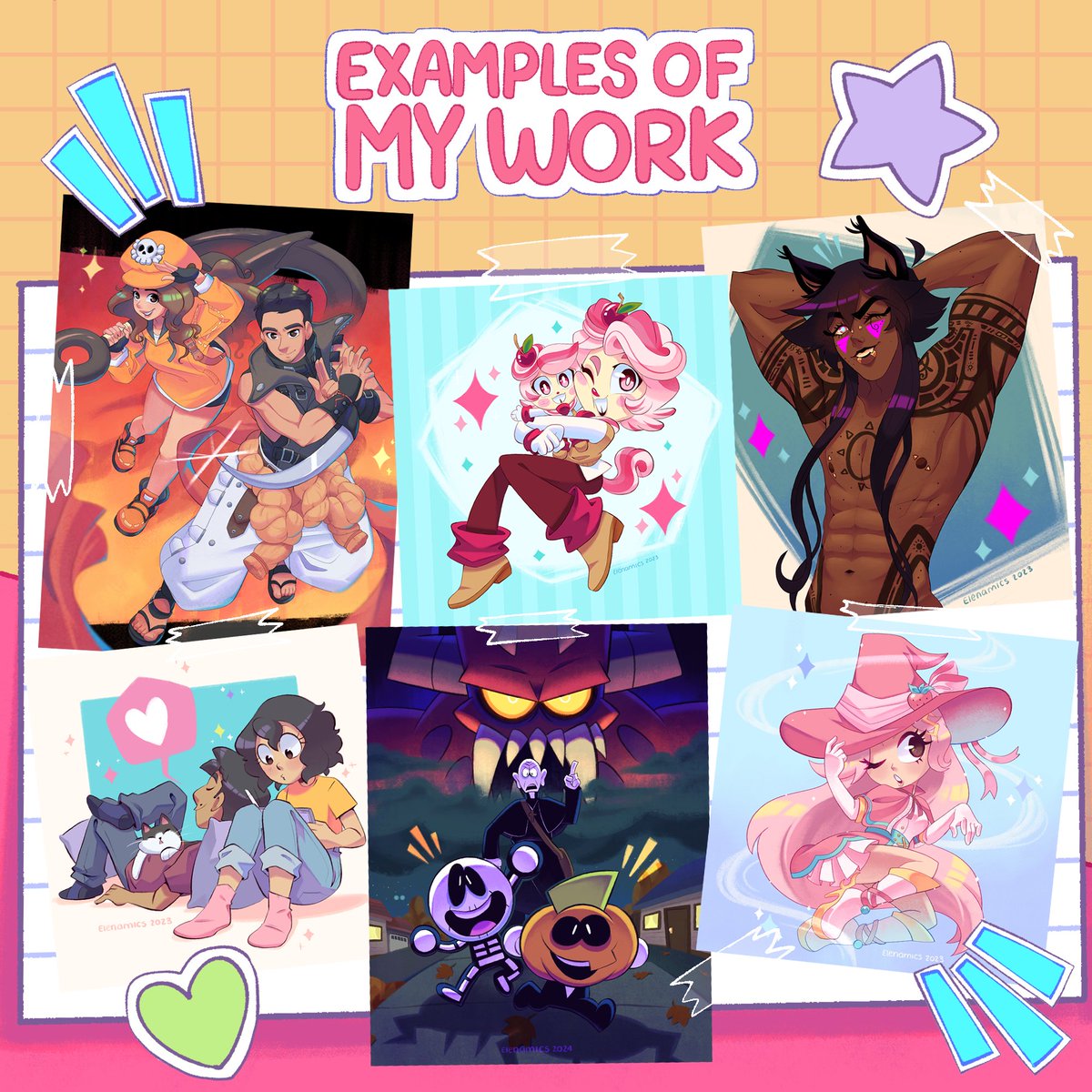elenamics's tweet photo. ✨Commissions OPEN!✨✏️ https://t.co/0tS5kkmk0S