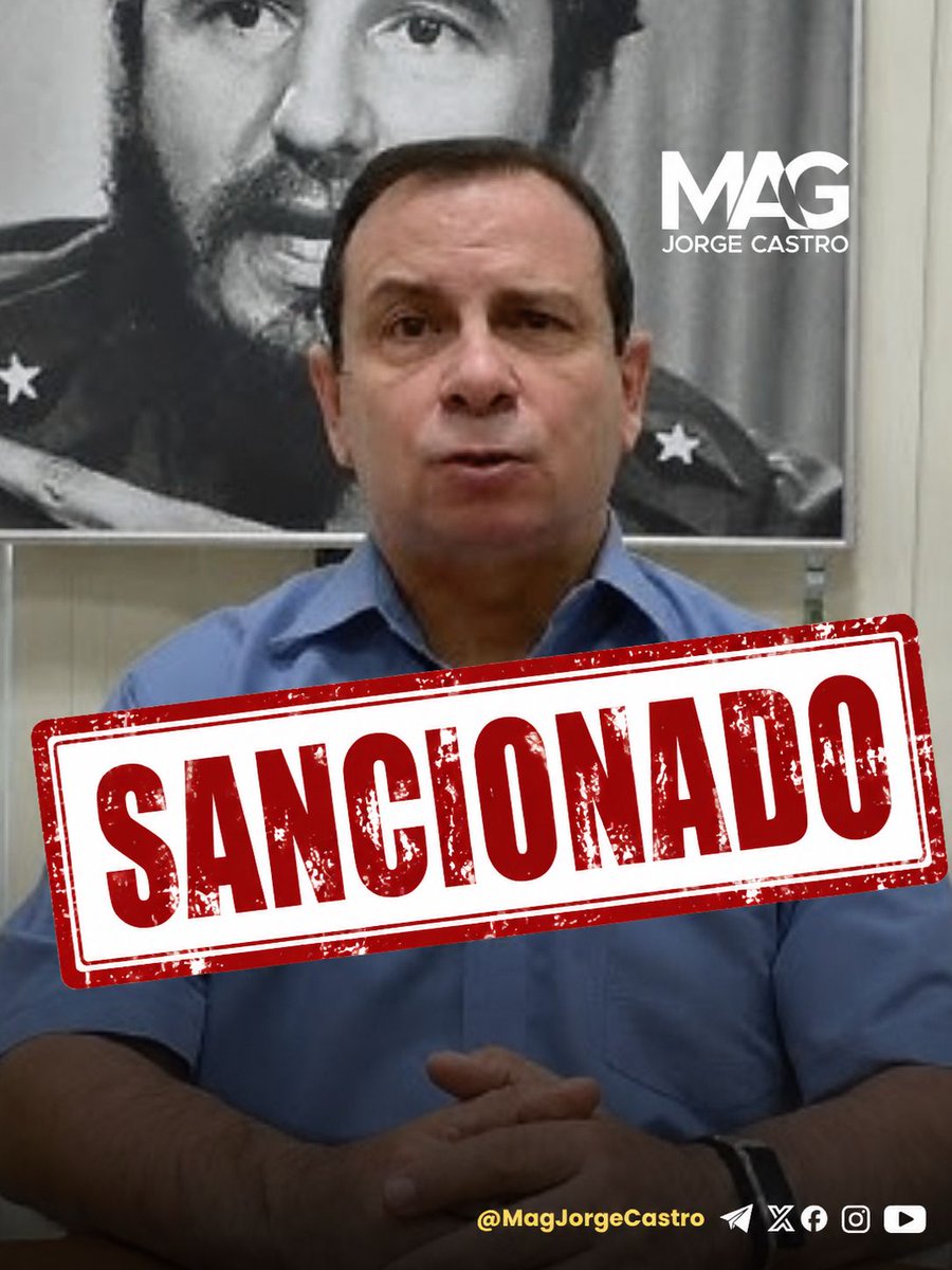 MagJorgeCastro's tweet photo. 🔴Fernando González Llort, exespía del régimen cubano y presidente del ICAP acaba de ser sancionado por Estados Unidos https://t.co/8bSJhkHv0f