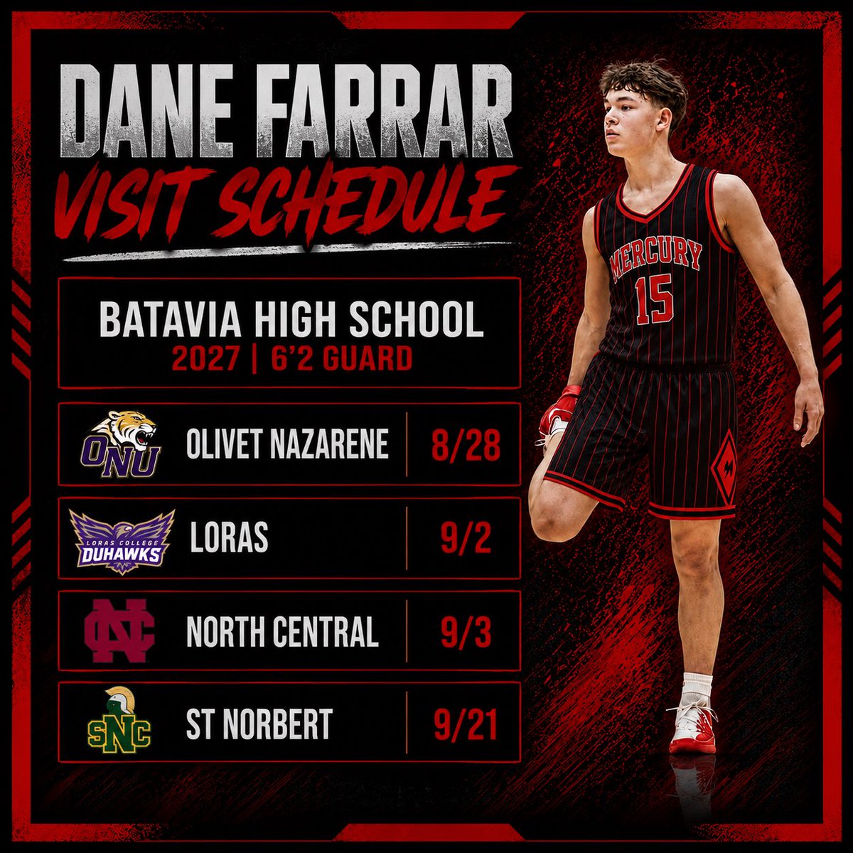 MercuryEliteAAU's tweet photo. 2027 6’2 Guard Dane Farrar is starting to fill his schedule with visits! 

Coaches: If you’re interested in Dane, hit us up! 

Video: https://t.co/jPJAr7m0h8

#MercSquad https://t.co/kqNdp2lgEw