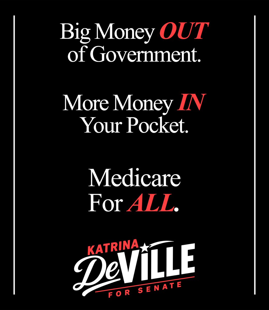 Deville4Senate's tweet photo. I’m running for Senate in 2028

Right now we need to vote blue no matter who so in 2028 we can vote blue for me and you!

Come join my team and get on board! We’re just starting this race and it’s gonna be better with your help! ❤️‍🔥🤍💙✊🏼

#devilleforsenate #votebluenomatterwho https://t.co/afUovgZbRq
