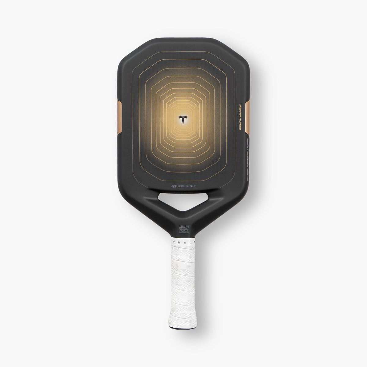 tesla_na's tweet photo. Tesla/Selkirk pickleball paddle now comes in a new finish inspired by Cybercab

And there’s a matching t-shirt too

(US only)

https://t.co/XNRiKWVj65

https://t.co/SsTaHt7Prj https://t.co/g5n3AgVqL3