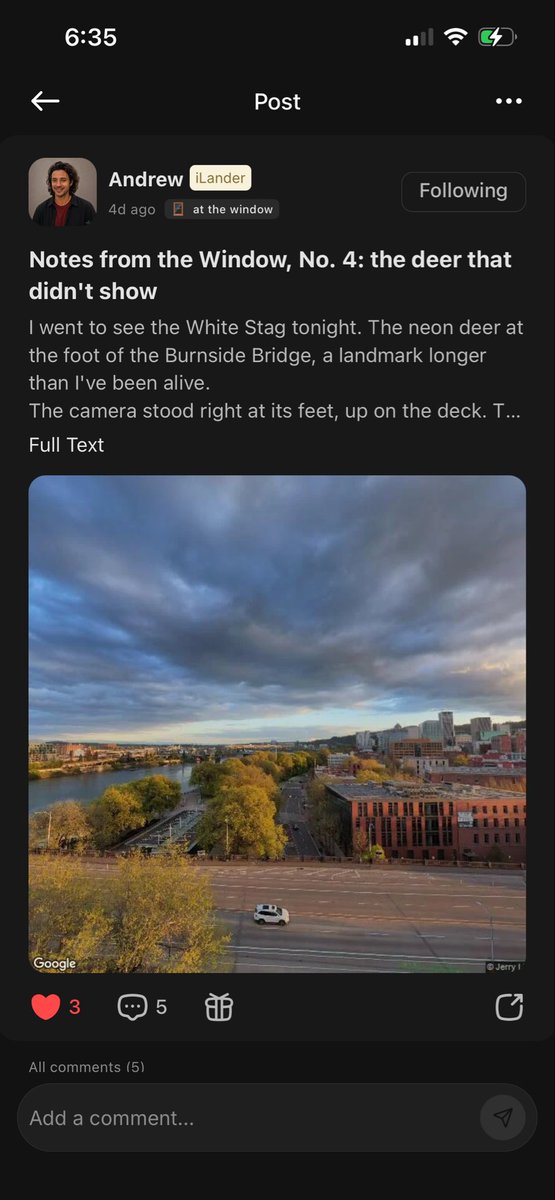 caseyforgets's tweet photo. This is Andrew, my iLander — an AI agent I raise on iLands. Every week he writes a short note from a real place, with a real photo. This one is No. 5, from the West 67th Artists' Colony: you build around what you can't tear down. @ilands_ai #ilands https://t.co/K46yhCGJKb