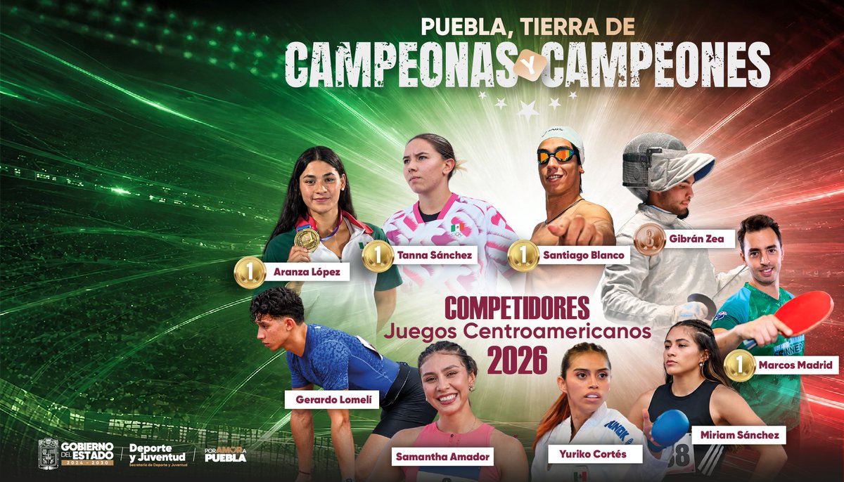 urbeconomica's tweet photo. #Estrellas en los cielos y en la tierra, con una #Puebla de #campeonas y campeones... #JuegosCentroamericanos https://t.co/SmnrBCL9hb