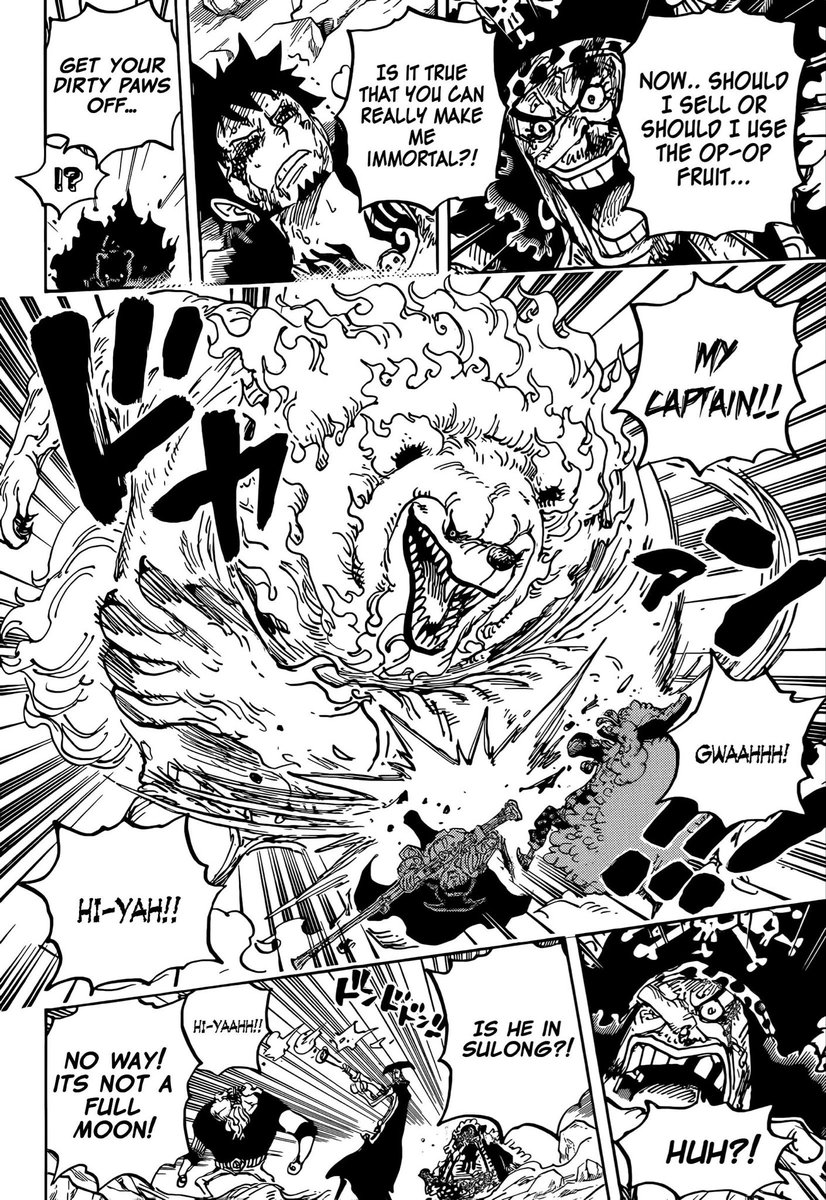 ZehahahFuck's tweet photo. @HelloBye236 You are comparing a fight to a surprise attack lol Imu is fighting in his final form on the other hand Blackbeard was talking to law when that animal jumped 🤣 https://t.co/v4TPe4CLNh