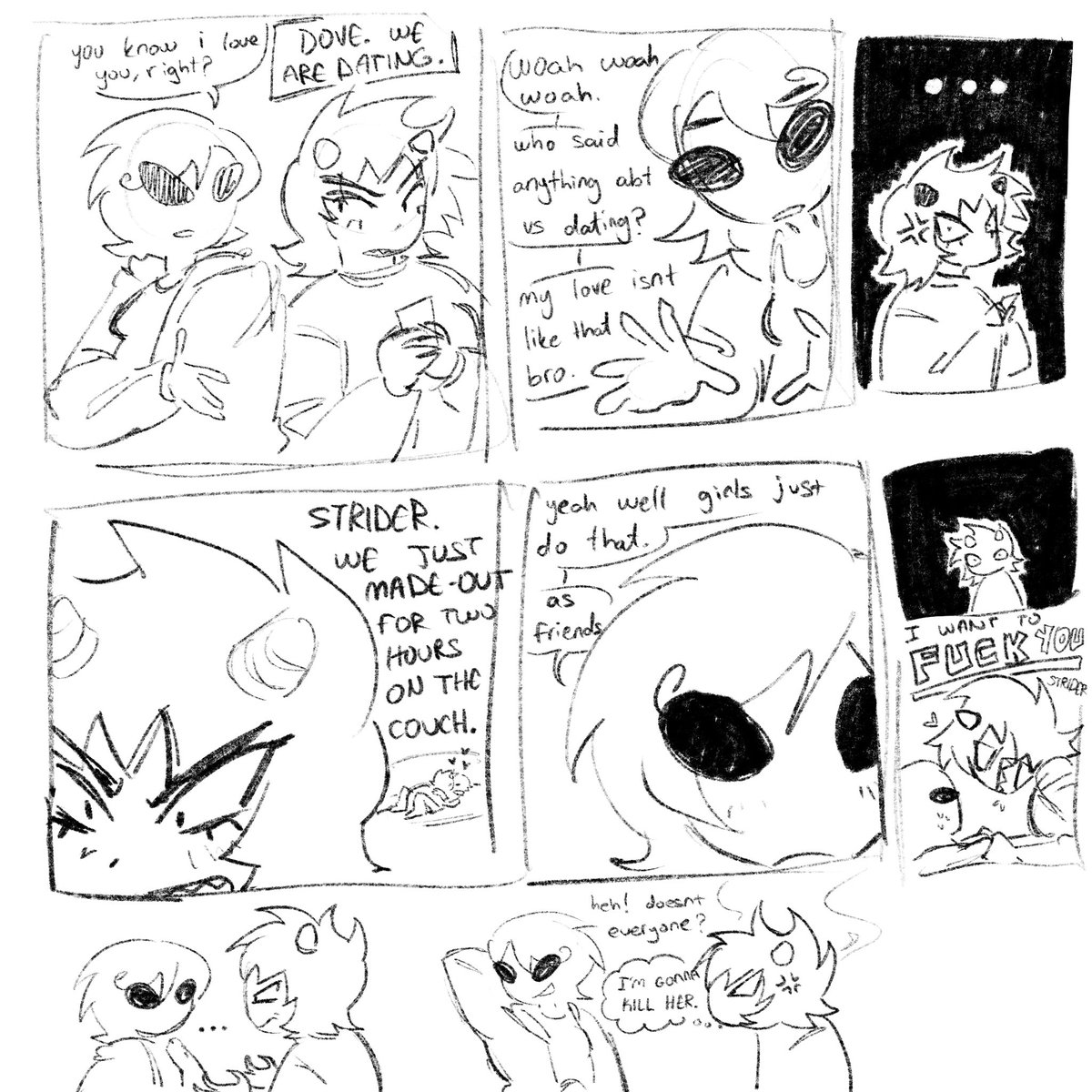 echonoahh's tweet photo. Davekat yuri or something 
#homestuck https://t.co/pb7gOQaBYw
