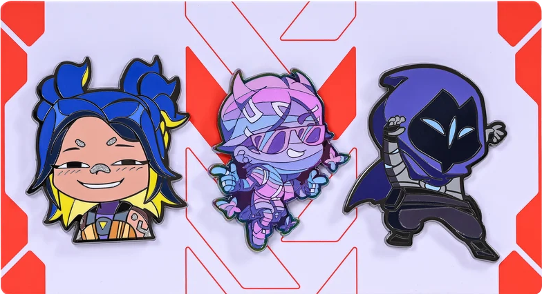 fistbump_news's tweet photo. ネオン、クローヴ、オーメンの人気スプレーがピンバッジに！Riot Store Japanにて新登場【VALORANT】
https://t.co/TMSXCQessA https://t.co/IzRYBmZ8pN