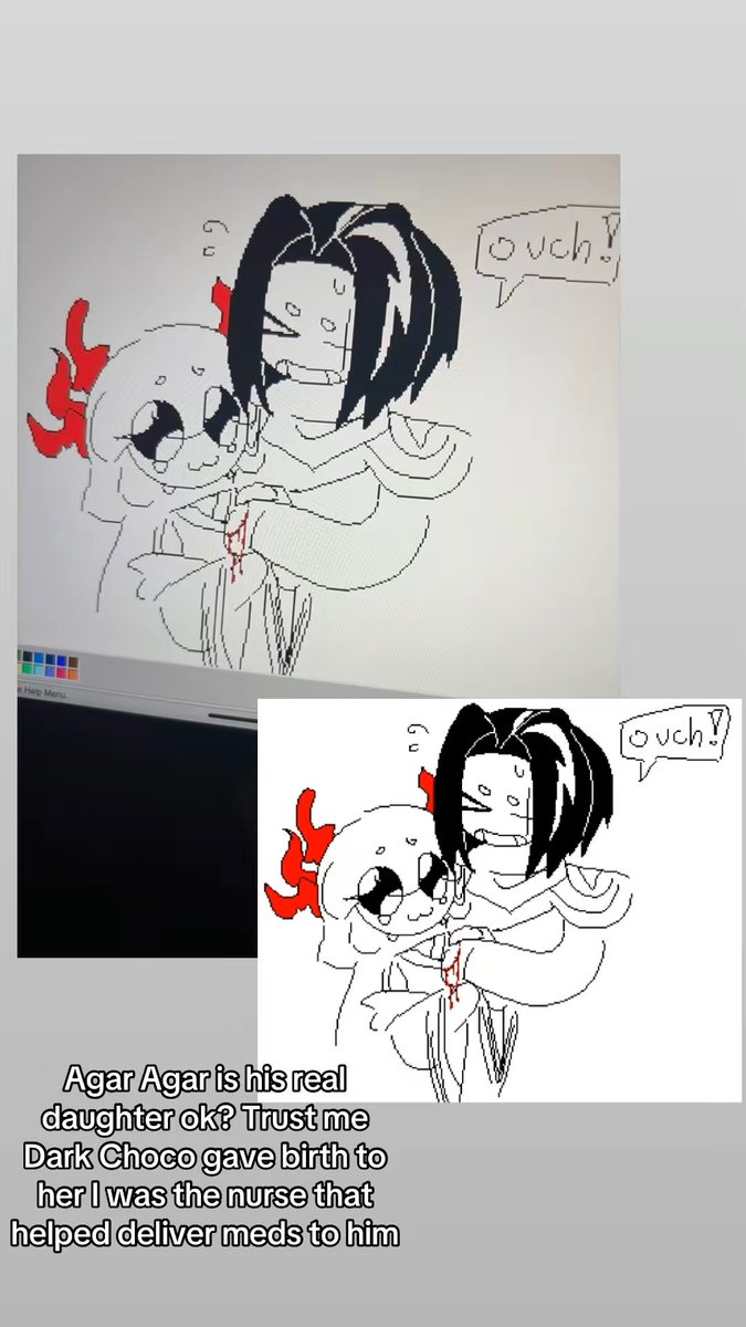 mmiiiiiiiiiiilk's tweet photo. Agar Agar and Choco have a father n daughter relationship because I said so, ok? Ok..

#agaragar #darkchoco #cr #cookierun https://t.co/0NQfEyK11p