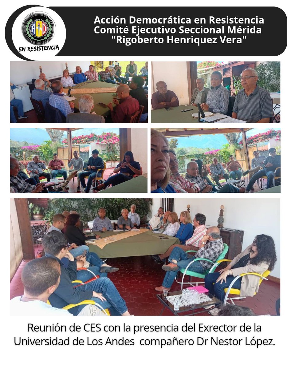RamonGuevaraMRD's tweet photo. Durante la reunión de la Dirección Regional del Partido contamos con la participación del exrector de la ULA compañero Néstor López, analizamos el proceso electoral de las autoridades de la ULA y los detalles del acto de estructuras pautado para el 29 de agosto con @PieroMaroun. https://t.co/l8g3EhNZmD