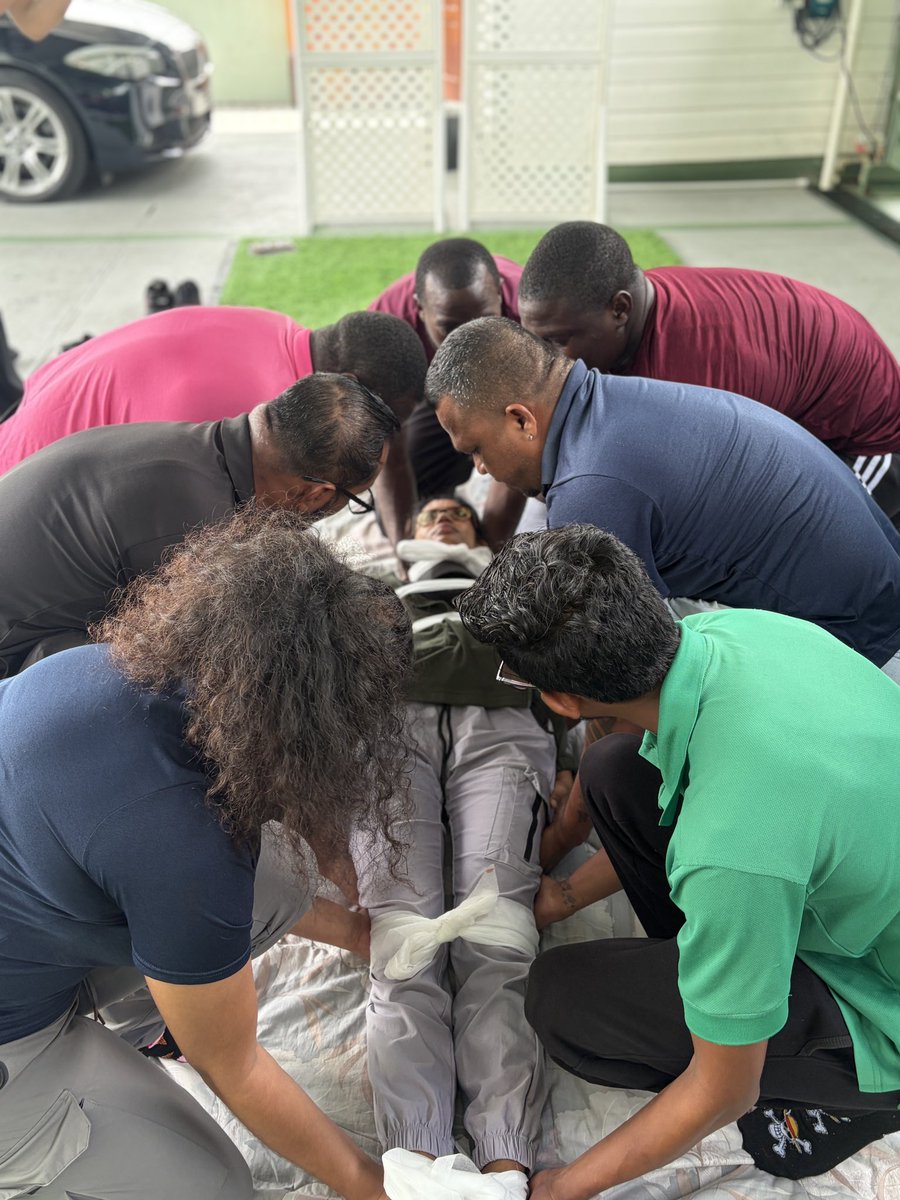 EmcGuyana's tweet photo. First Aid Training at EMC – Final Day

The final day of EMC’s First Aid Training program brought the learning experience to a close with a focus on reinforcing practical skills and building confidence in responding to emergency situations. https://t.co/kuz69pijtS