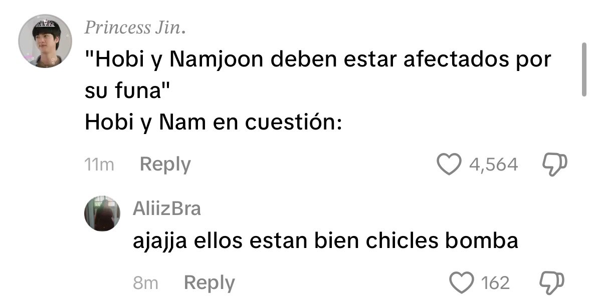 epiphanysjk's tweet photo. mientras esos sean los comentarios que están poniendo en el TikTok de hoseok dudo muchísimo que nos hagan caso 

#가해자반대ARMY
#폭력반대ARMY
#ARMYsAgainstAbusers
#ARMYsAgainstChrisBrown
#방탄소년단 https://t.co/LQOLZ0R1pj