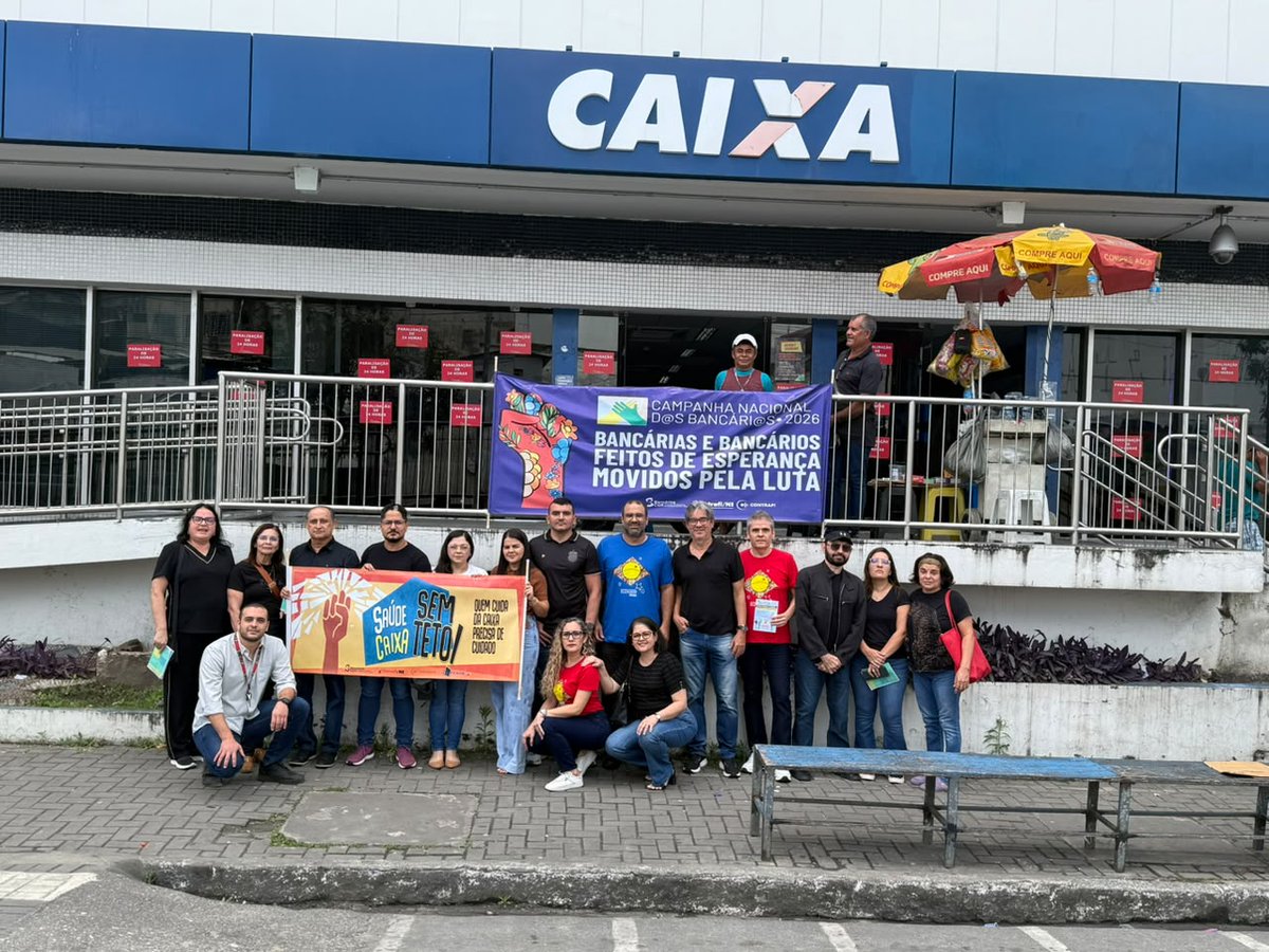 uniamericas's tweet photo. A paralisação de 24 horas dos bancários no Brasil reivindica algo básico: salários justos, valorização da PLR e melhores condições de trabalho.

✊🏽Sem trabalhadores, não existe sistema financeiro!
#MovidosPelaLuta
https://t.co/eqbkE7O6Qj https://t.co/UmRjksA9Jl