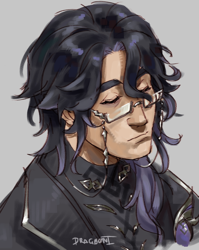 redriftKnight's tweet photo. drew him with a brush that I dislike https://t.co/wQDXNqWXUj