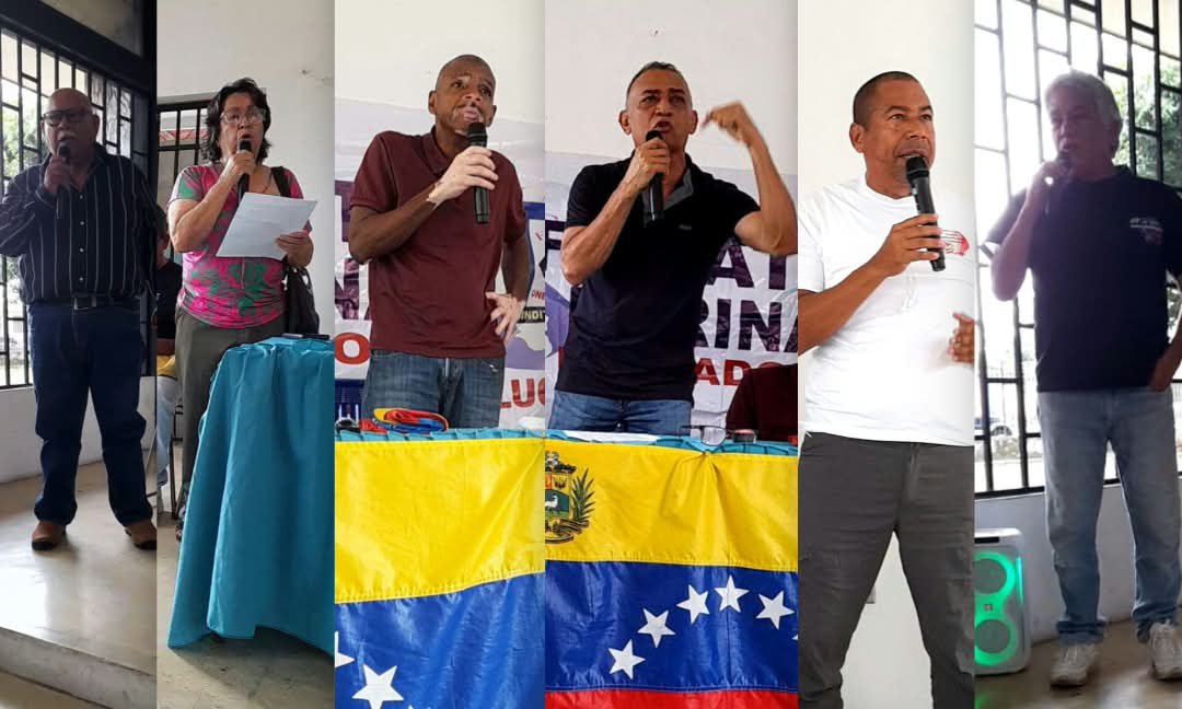 coalicionsind's tweet photo. #Barinas #20Ago

*"Paro y Protesta": La estrategia de la Coalición Sindical de Barinas para presionar a la mesa de negociación, Al Rodrigato y a @SecRubio.

A casa llena, en la Casa del Educador en Barinas, los Dirigentes enmarcaron que la transición es con Edmundo González en el poder, la liberación total de los presos políticos, elecciones presidenciales este año 2026, como los salarios, las Pensiones e inflación son aspectos que para la Coalición Sindical Nacional no pueden esperar más, por lo que *José Patines, Carlos Salazar y Victor Venegas* lanzaron la única ruta y medida de presión para la mesa de negociación: Paro y Protesta Desde #Septiembre 2026.

Este auditorio permitió identificar a tres funcionarios policiales "infiltrados" y grabando cada una de las intenvenciones, a quienes Patines se dirigió, diciéndoles: "aquí estamos luchando para que a ustedes también les incrementen sus salarios.
@M_S_Billingslea @SenRickScott @POTUS @usembassyve