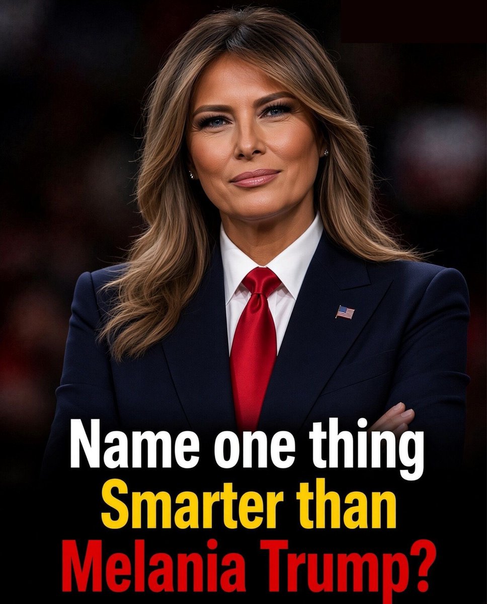 JeaninePirroNew's tweet photo. Name ONE thing smarter than Melania Trump? I bet you can't! 👇 She's smart, intelligent and THE BEST! https://t.co/F8N9yNQ8c4