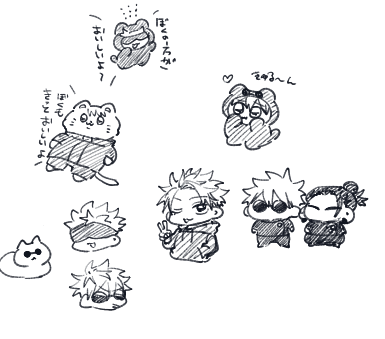 hanare_615's tweet photo. 昨日の絵チャログ✍
久しぶりにカラーで塗ったのと二枚目はちっこいの詰め https://t.co/0BwqsGba8j