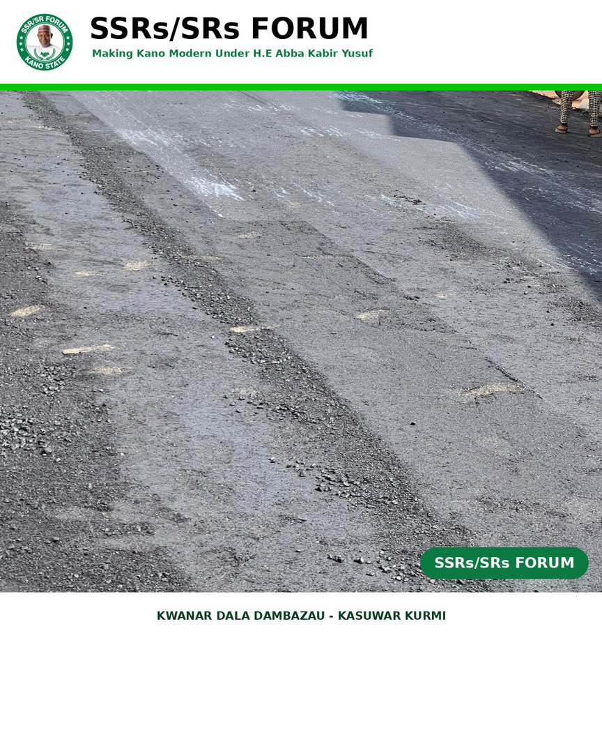 nkfulatan's tweet photo. ๐ง Construction of road from Kwanar DalaโDambazau to Kasuwar Kurmi by the administration of His Excellency Governor Alhaji Abba Kabir Yusuf.
#AbbaIsWorking #KanoFirst #ssrsrupdate https://t.co/jkn5lVRP6a