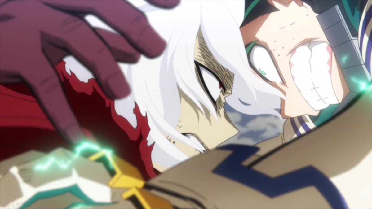 TH3N1NTH9's tweet photo. [ Izuku quickly moved out of the blast, moving towards Gizoid and clashing against him ] https://t.co/WNIOjkISyX