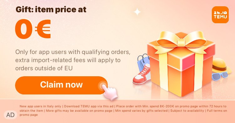 falayeayodele5's tweet photo. 🔥 Just a click away! Get 0€ gifts at https://t.co/PmyUA5fXEY and search ali939560 in the Temu App! Experience the joy of free shipping and free returns within 90 days!✅
⚠️ Only for app users with qualifying orders. T&amp;Cs apply. Ad. https://t.co/IGQvRydw24