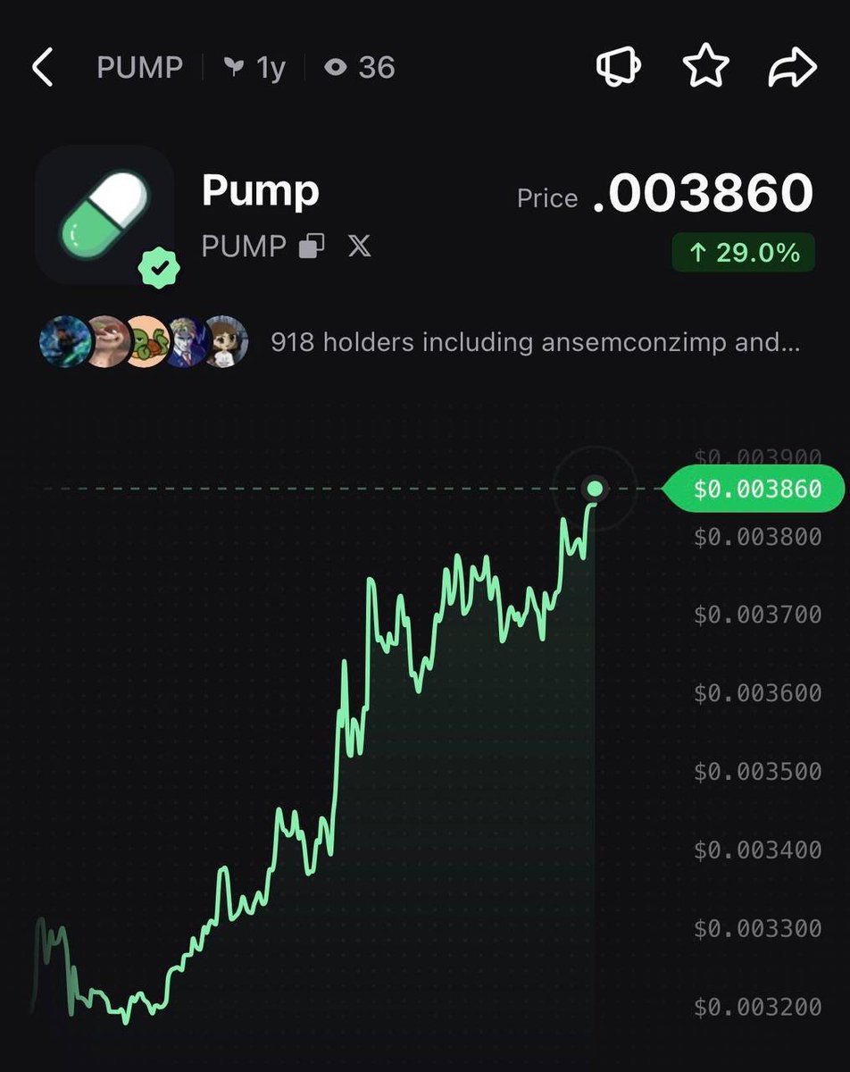 PumpfunEco's tweet photo. $PUMP is up 29% in the last 24 hours! https://t.co/X4Gc8oetgN