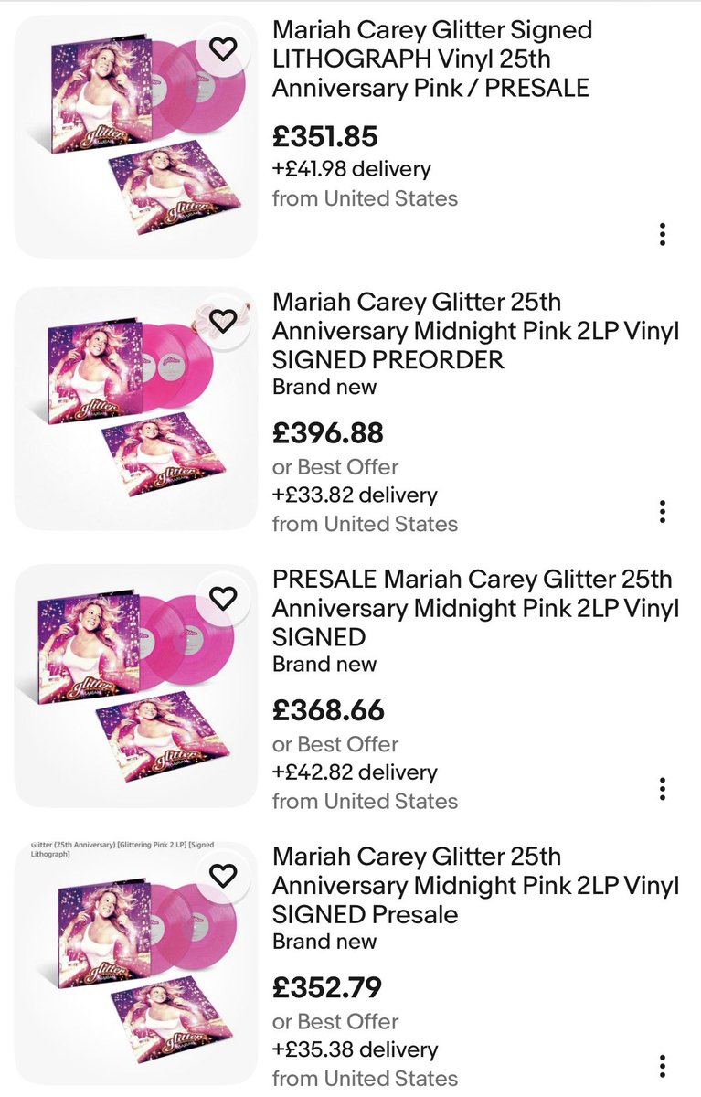 JoshLewisUK's tweet photo. This is unacceptable! 🤬 Let’s take a stand—DON’T buy from these bastard scalpers on eBay! 🙏🏼

Lets teach these MFer’s a lesson and let them waste their money. Who’s with me?! 🐑❤️

#JusticeForGlitter https://t.co/jMiWYqswvH