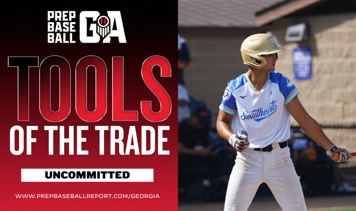 PrepBaseballGA's tweet photo. 𝐆𝐞𝐨𝐫𝐠𝐢𝐚 𝐂𝐥𝐚𝐬𝐬 𝐨𝐟 𝟐𝟎𝟐𝟕 𝐑𝐚𝐧𝐤𝐢𝐧𝐠𝐬 🍑 
𝑻𝒐𝒑 𝑼𝒏𝒄𝒐𝒎𝒎𝒊𝒕𝒕𝒆𝒅 𝑻𝒐𝒐𝒍𝒔 🧰 

So many talented prospects still uncommitted in the state‼️ 

Today, we take a look at some of those players broken down by top tools. 

🔗 https://t.co/DbzbKVlHm8 https://t.co/dNVB6R0c6k