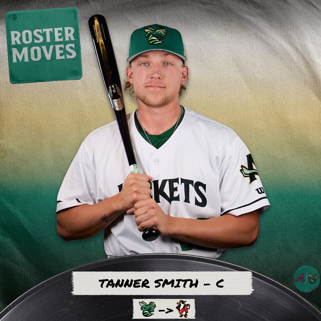 GreenJackets's tweet photo. The backstop is bound for High-A.

Congratulations to Tanner Smith, who was promoted to Rome this afternoon! https://t.co/pkBU5XwxAV