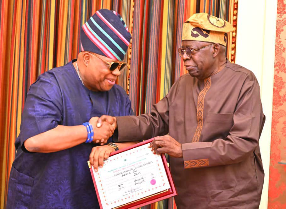 BashirAhmaad's tweet photo. President Bola Tinubu has Osun on both sides, with the ruling party (Accord) and the main opposition (APC) both firmly within his political orbit. For President Tinubu, Osun is already in the bag. The political dynamics in the state have already pointed in one direction, the Renewed Hope and victory in 2027.

Let’s Do It Again! ♾️