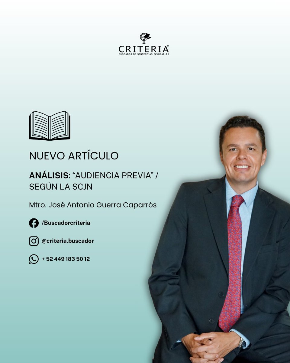 Criterialegal's tweet photo. 🆕 Nuevo artículo en Criteria

¿Qué implican los nuevos criterios de la SCJN para la seguridad jurídica de los contribuyentes? 

Lee el análisis del Mtro. José Antonio Guerra sobre las jurisprudencias P./J. 18/2026 y 19/2026. 

Disponible para suscriptores. https://t.co/q0bEhzlT9E