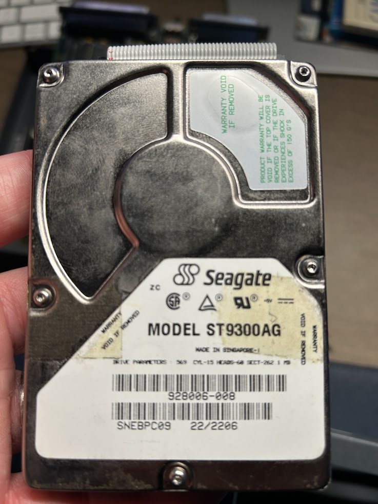 VirtualJames's tweet photo. On the menu tonight, seeing what's on this massive 😅 260 mb hard drive in my Commodore CD32s SG-1. I'll replace it with an SD2IEC with AGS when I get back from holiday. I'm still debating getting a Terrible Fire instead, pros and cons #Commodore #CD32 https://t.co/SMExXLDahm