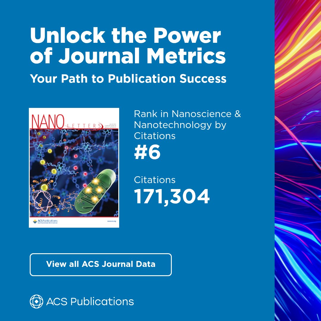 NanoLetters's tweet photo. Your research deserves to be seen by the right audience. Nano Letters is the global home for communications in nanoscience and nanotechnology.

Explore all metrics available to understand the reach, impact, and influence of Nano Letters: https://t.co/4dS2sUSL8w https://t.co/Ait5QQuTer