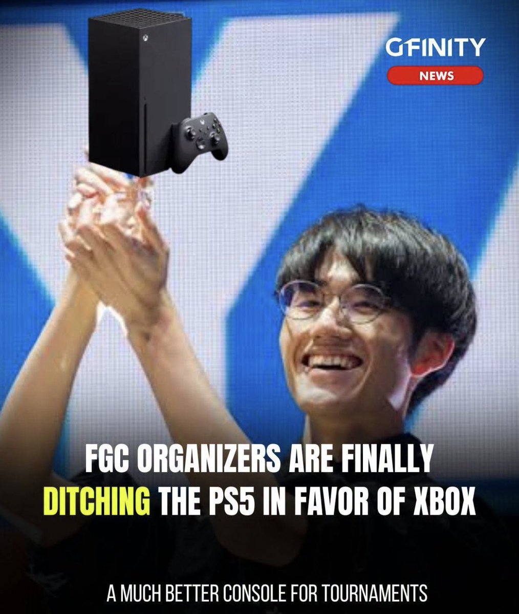 DiRRec_Gaming_'s tweet photo. Welp! There goes the neighborhood! FGC ditching PS for XBOX✌🏾 https://t.co/scYpB7wjqV