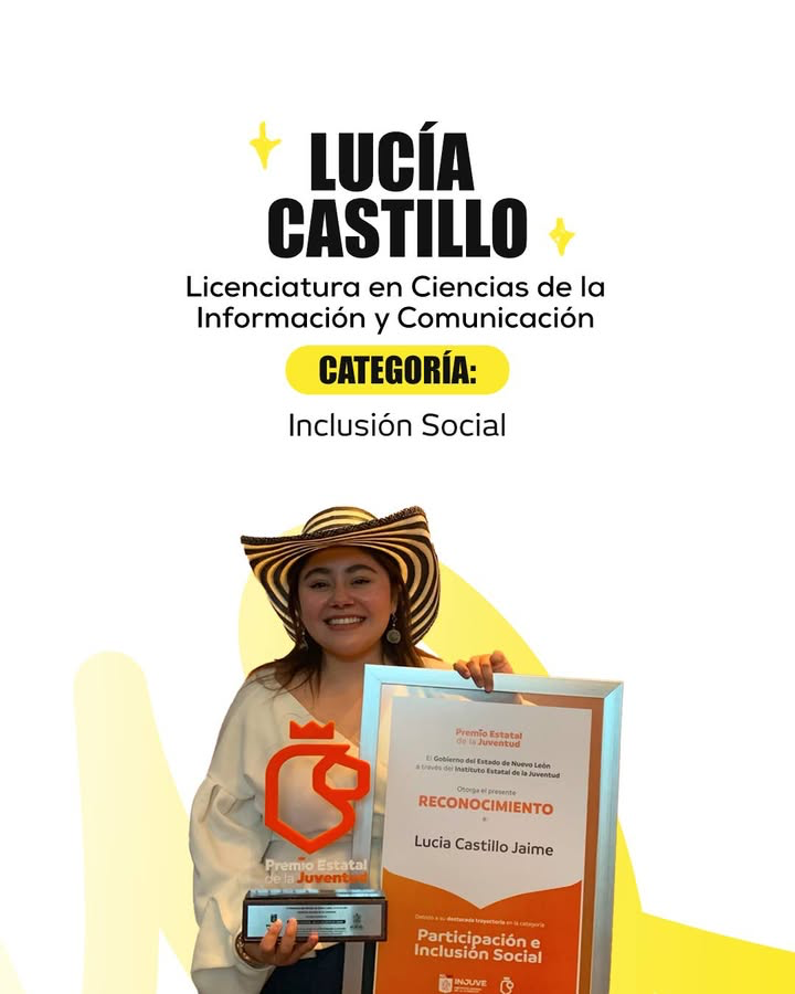udem's tweet photo. ¡El talento de nuestra comunidad sigue brillando! ⭐

Lucía Castillo y Ana Fernanda Monroy fueron reconocidas con el Premio Estatal de la Juventud, en las categorías de Participación e Inclusión Social e Innovación y Emprendimiento, respectivamente. 🏆✨ https://t.co/zSCy9v3UJ9