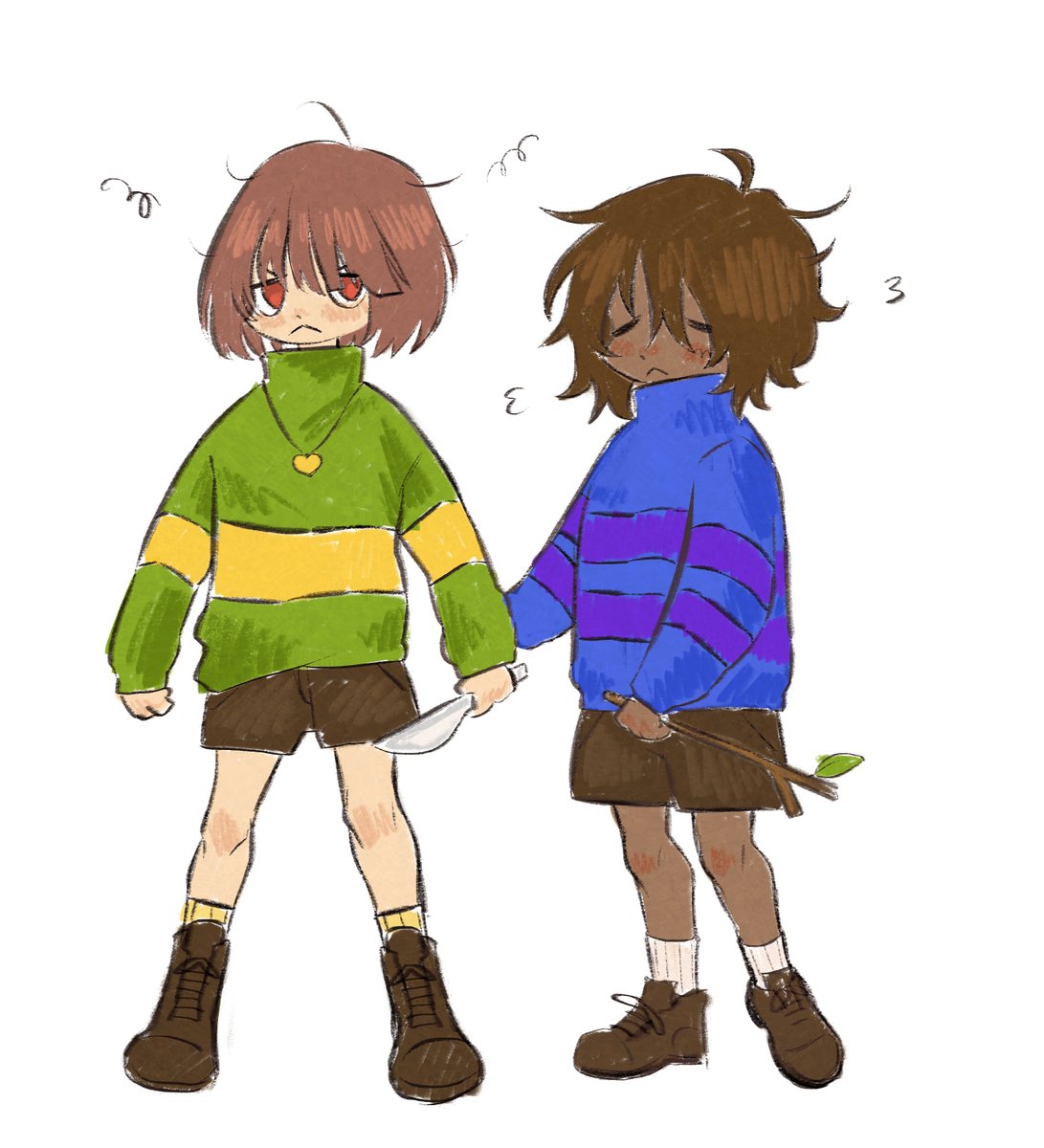 __W0_uf's tweet photo. angry cat and soft puppy #undertale https://t.co/HArqYKkZlu