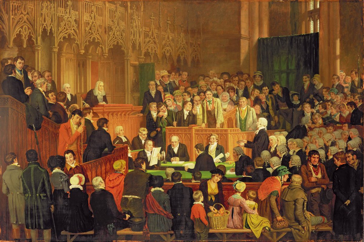 gjeni_u's tweet photo. Edward Villiers Rippingille,  1790 - 1859,  English oil painter;  The Trial of the Warranty of a Horse in the County Court of Lancaster Castle https://t.co/cDKX2flsQP