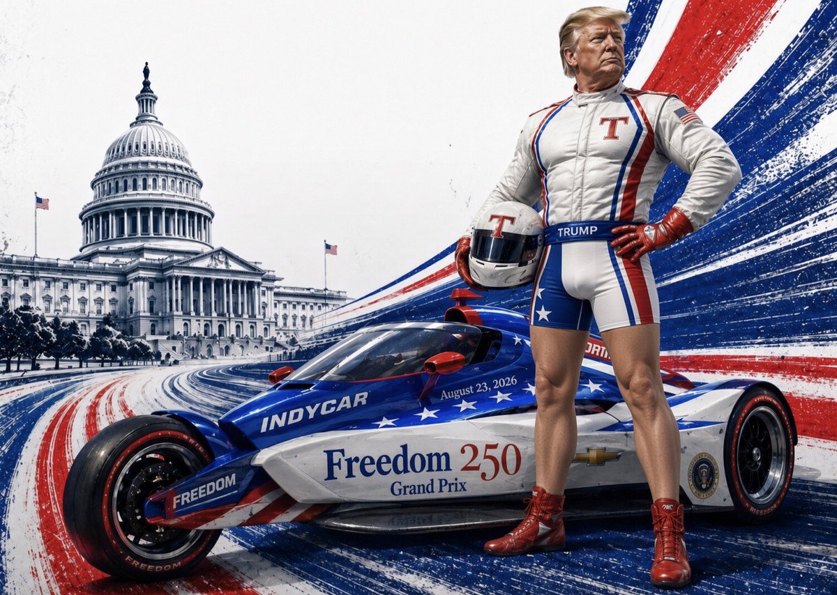 GaryPetersonUSA's tweet photo. With gas prices down to 99 cents a pint, President Trump deserves to take a victory lap and break the sound barrier at the Freedom 250 Grand Pree event https://t.co/syd8s2196o