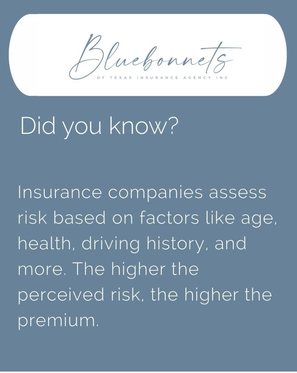 KariBluebonnets's tweet photo. Ever wonder why insurance rates can vary so much? Your premium isn't based on just one thing. From your location and claims history to your coverage choices and deductible, several factors can influence what you pay. https://t.co/QmxAdJFiHI