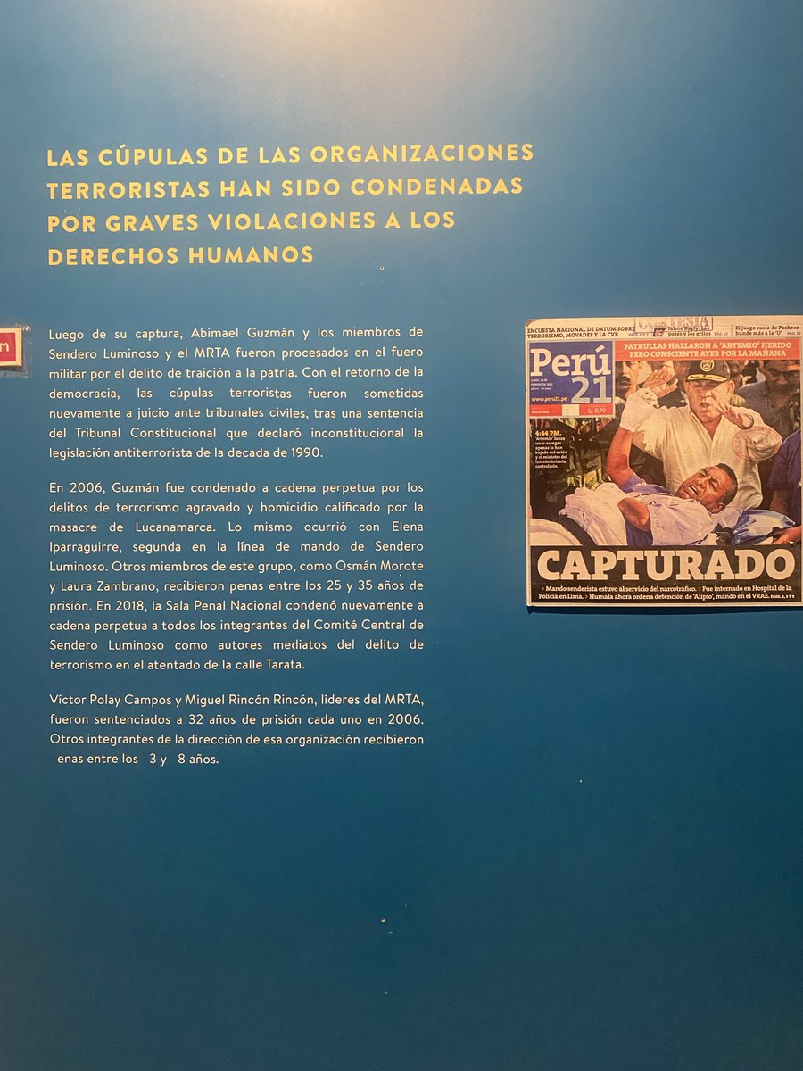 Chio_gi's tweet photo. @rossanaalayza @flavio_figallo Excelente!! Gracias por eso, fui ayer pero no me perderé la visita del domingo, y para todos los que hablan sin conocer el LUM este es buen momento para que dejen la ignorancia, sepan que en el LUM el terrorismo es fuertemente condenado, no se quien les ha dicho lo contrario https://t.co/hcXZlpxwmC