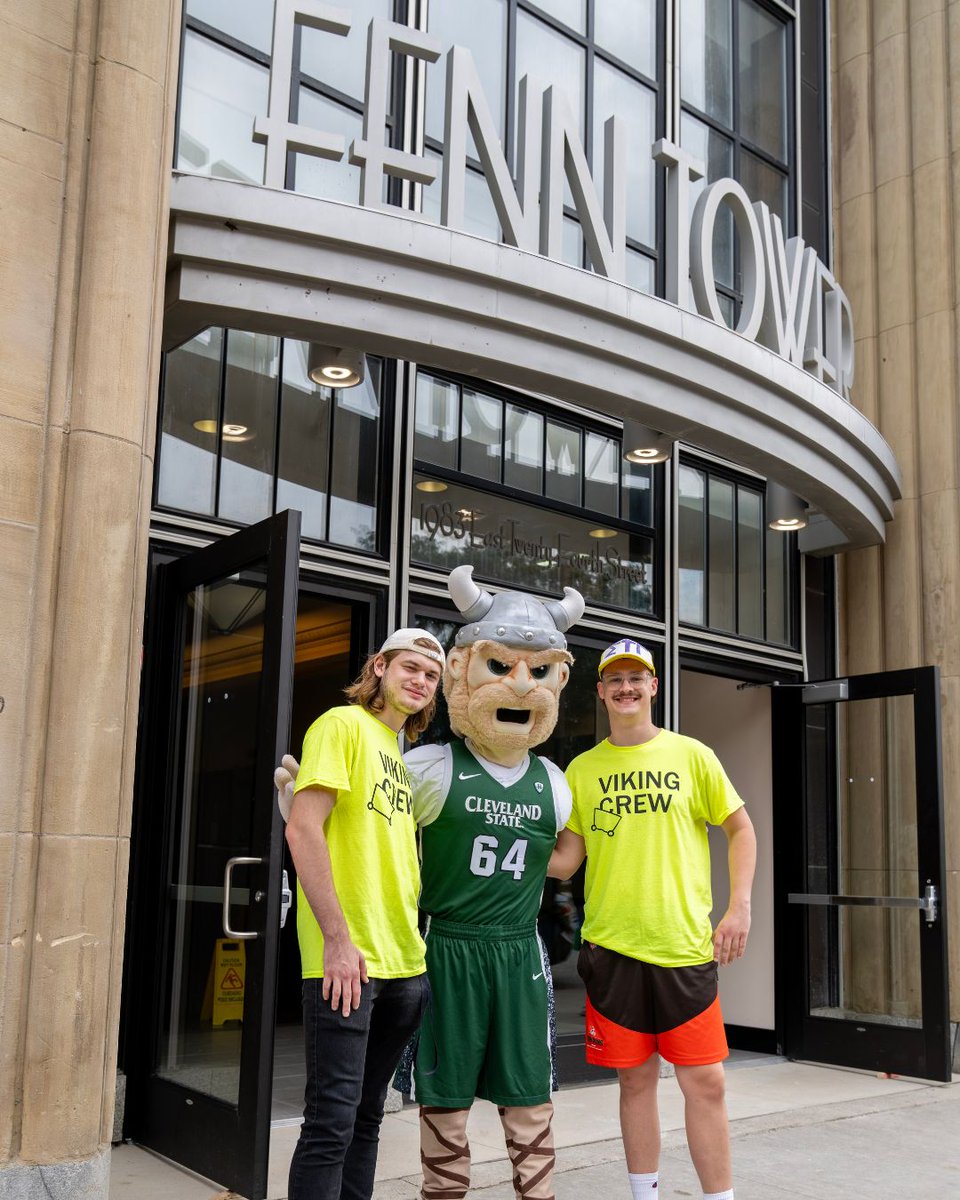 CLE_State's tweet photo. Welcome home, Vikes. ๐ฅน๐
#CleState #ClevelandStateUniversity https://t.co/UA9ONFpz6o