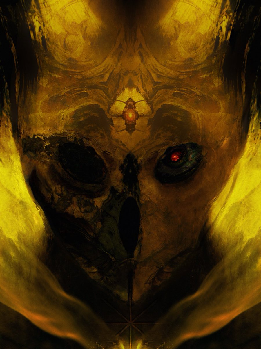 intonightsday's tweet photo. The Yellow King - Digital Transmirrored Photography (2026) https://t.co/I1MO9BIf6f